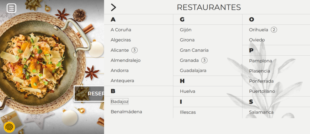 Cena de Navidad de empresa