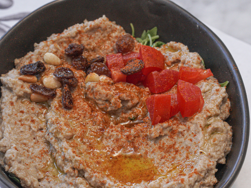 Receta de hummus de berenjena o baba ganoush: Fácil y deliciosa