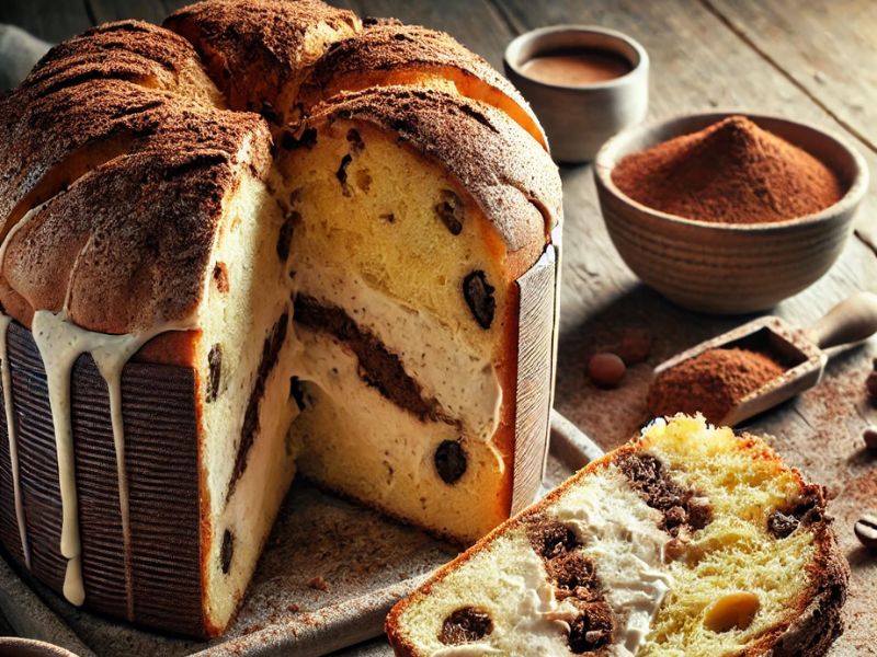 Tipo de Panettone de tiramisú