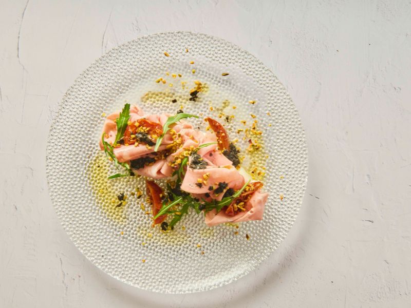 Puerros confitados al horno