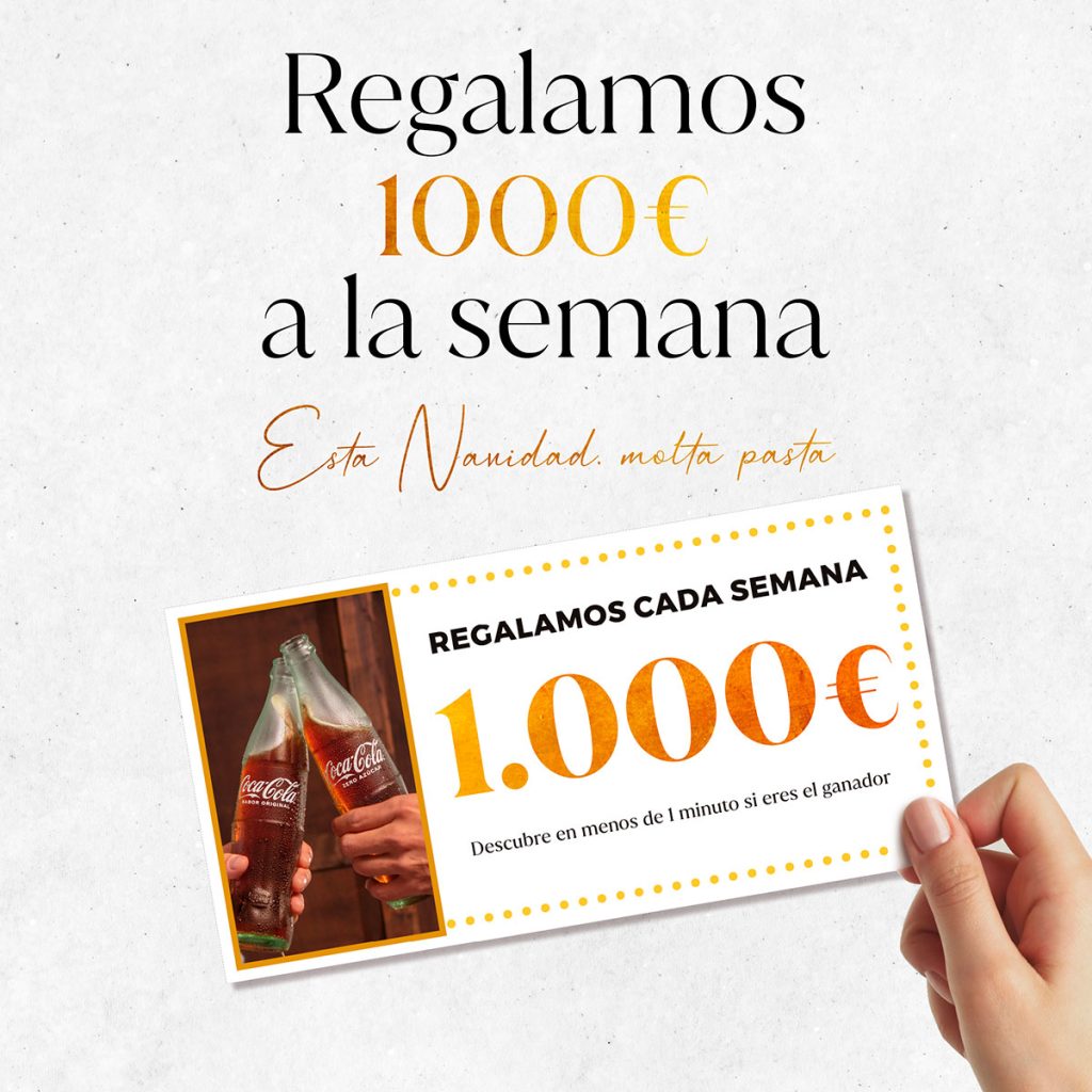 cartel promocion cocacola