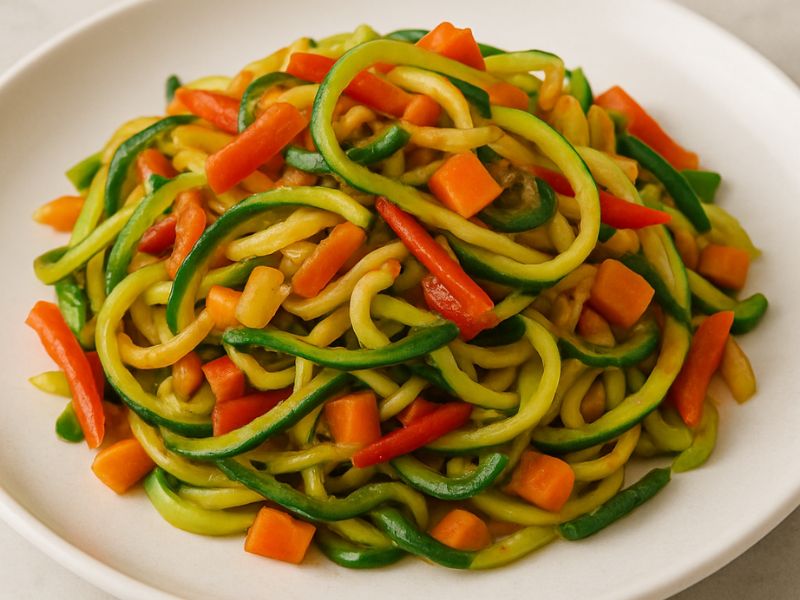 espaguetis calabacin verduras