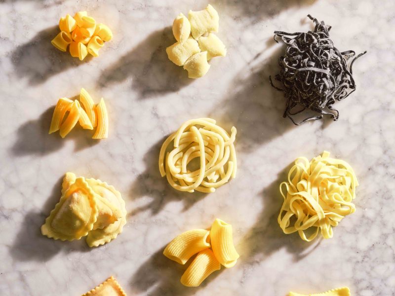 pasta italiana hecha con harina