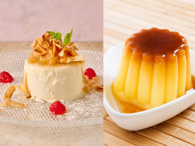 Panna Cotta vs. Flan: Diferencias reales en ingredientes, textura y elaboración
